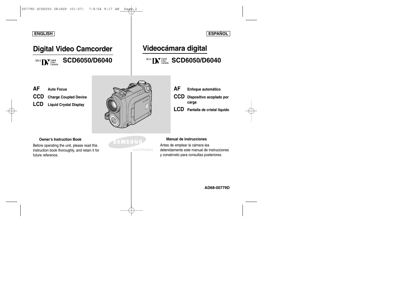 Samsung SCD6050 User Manual | 166 pages