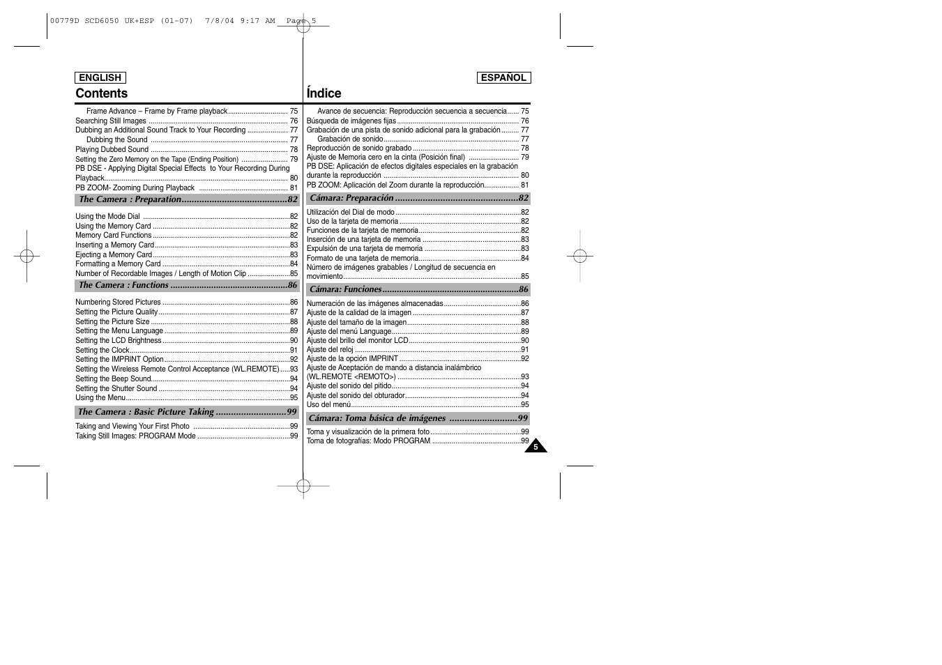 Samsung SCD6050 User Manual | Page 5 / 166