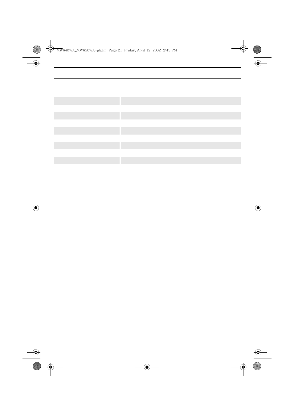 Appendix, Specifications | Samsung DE68-01931A-01 User Manual | Page 21 / 28