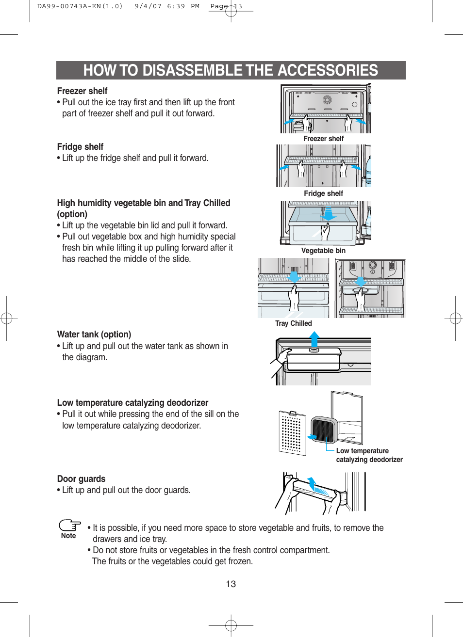 How to disassemble the accessories | Samsung DA99-00743A User Manual | Page 12 / 19