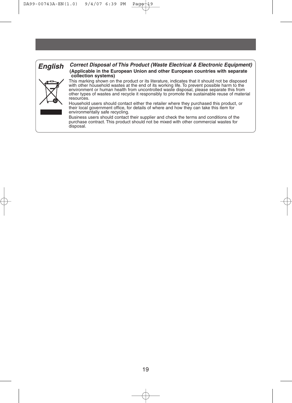 English | Samsung DA99-00743A User Manual | Page 18 / 19