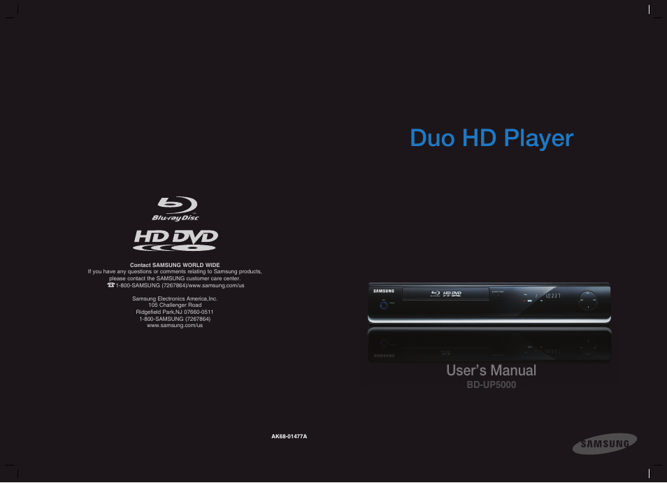 Samsung BD-UP5000 User Manual | 69 pages