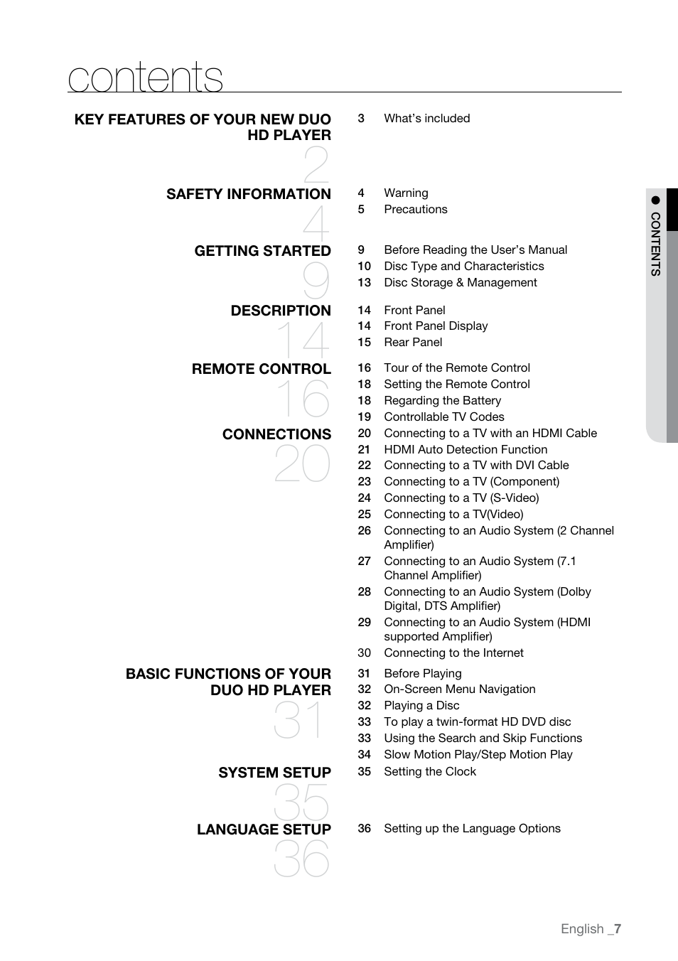 Samsung BD-UP5000 User Manual | Page 8 / 69