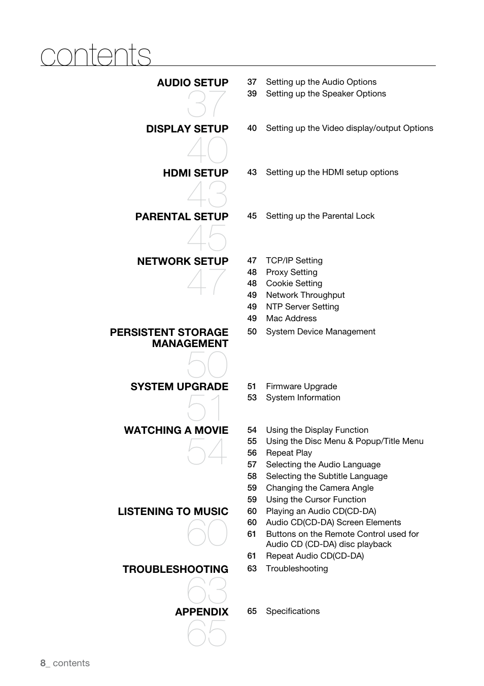 Samsung BD-UP5000 User Manual | Page 9 / 69