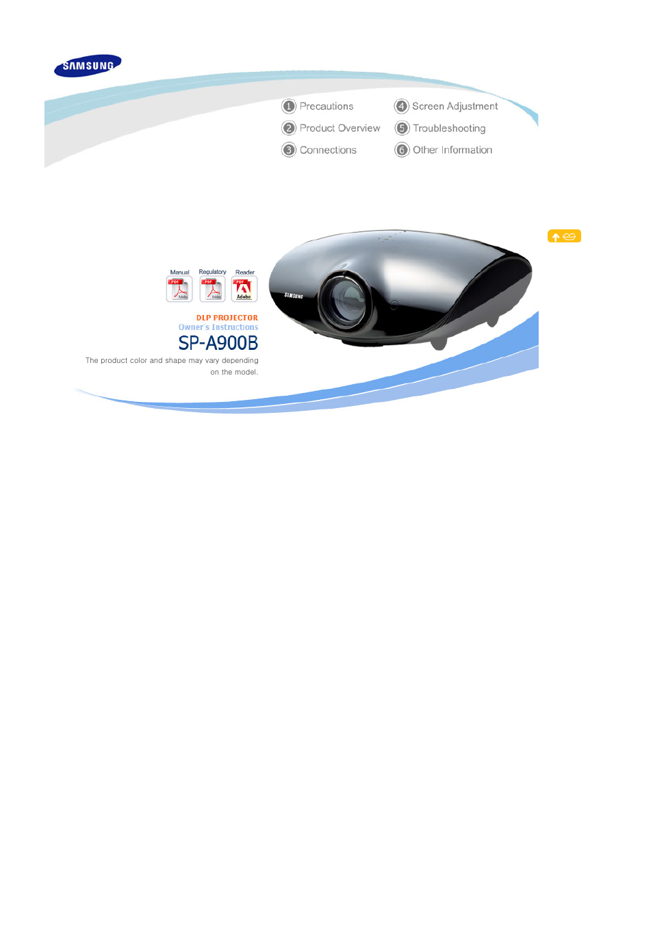 Samsung SP-A900B User Manual | 41 pages