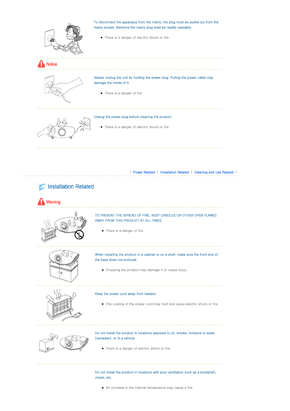 Installation related | Samsung SP-A900B User Manual | Page 3 / 41