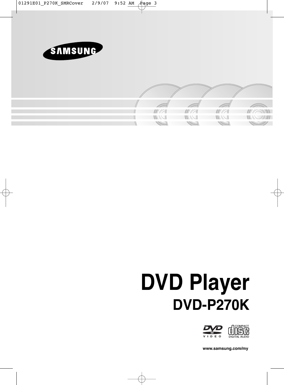 Samsung DVD-P270K User Manual | 36 pages