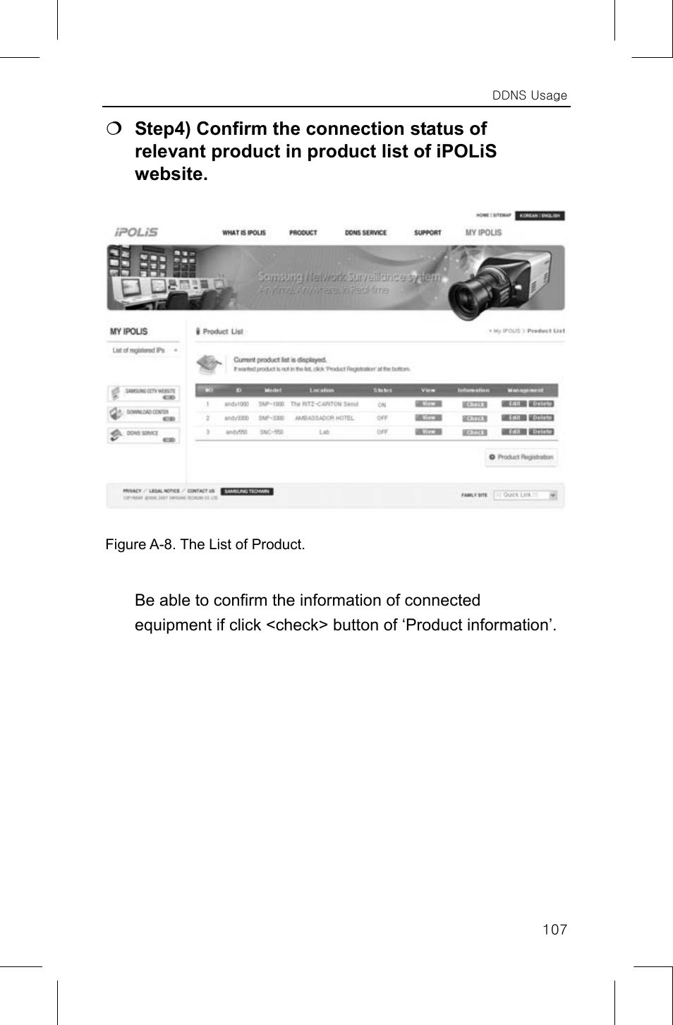 Samsung SNP-1000A User Manual | Page 111 / 118