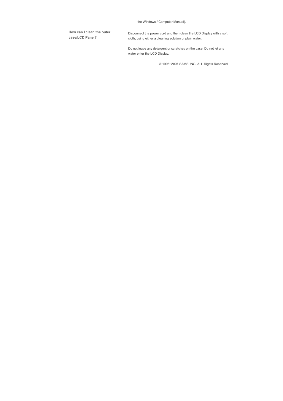 Samsung 320PX User Manual | Page 20 / 20