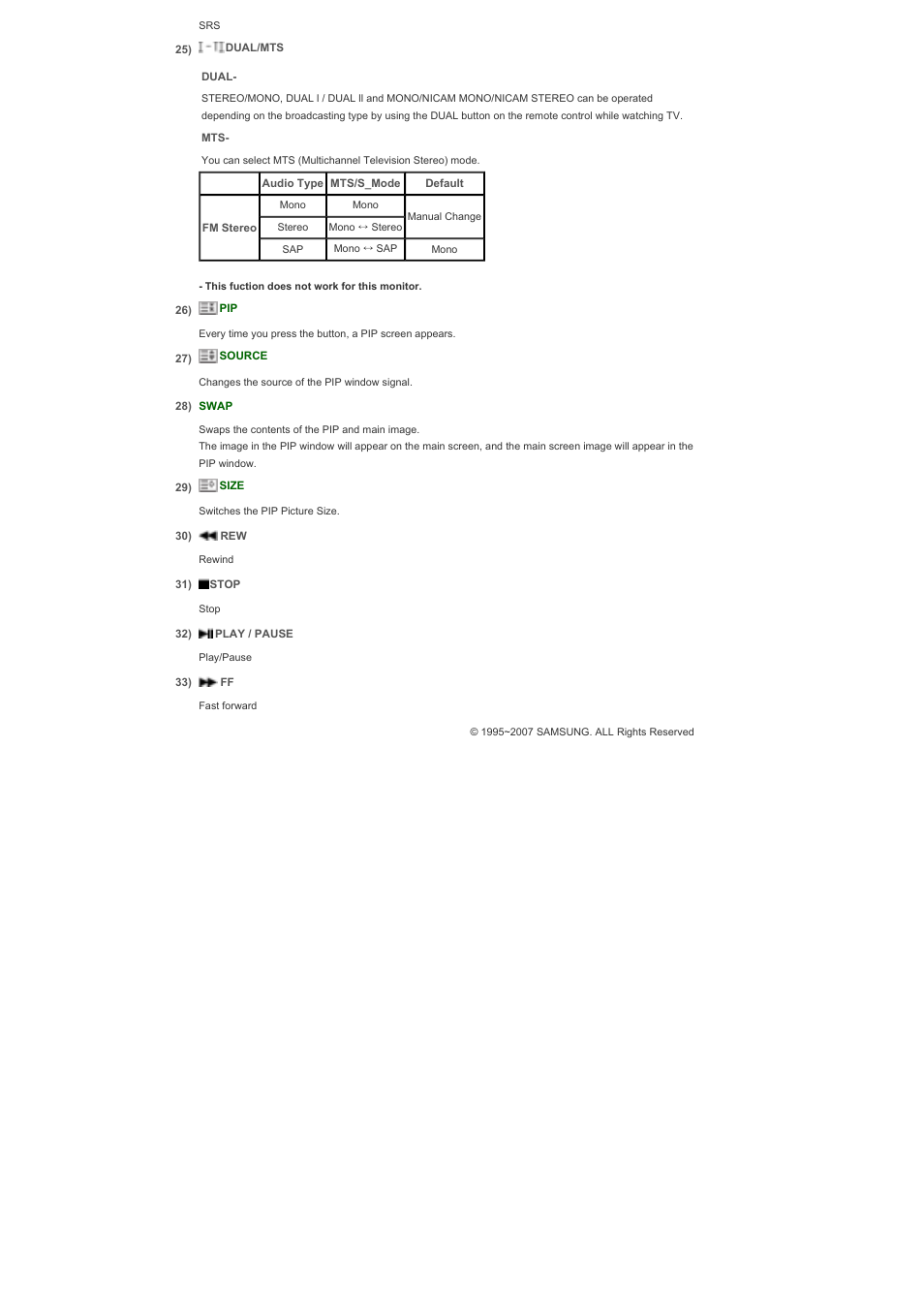 Samsung 320PX User Manual | Page 8 / 20