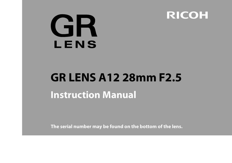 Samsung GR LENS A12 User Manual | 52 pages
