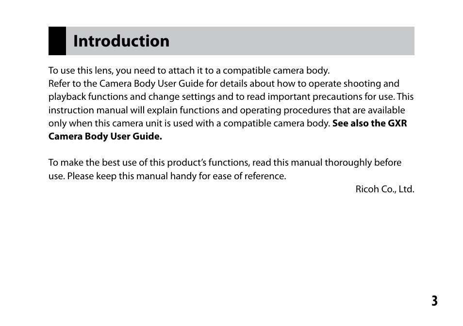 Introduction | Samsung GR LENS A12 User Manual | Page 3 / 52