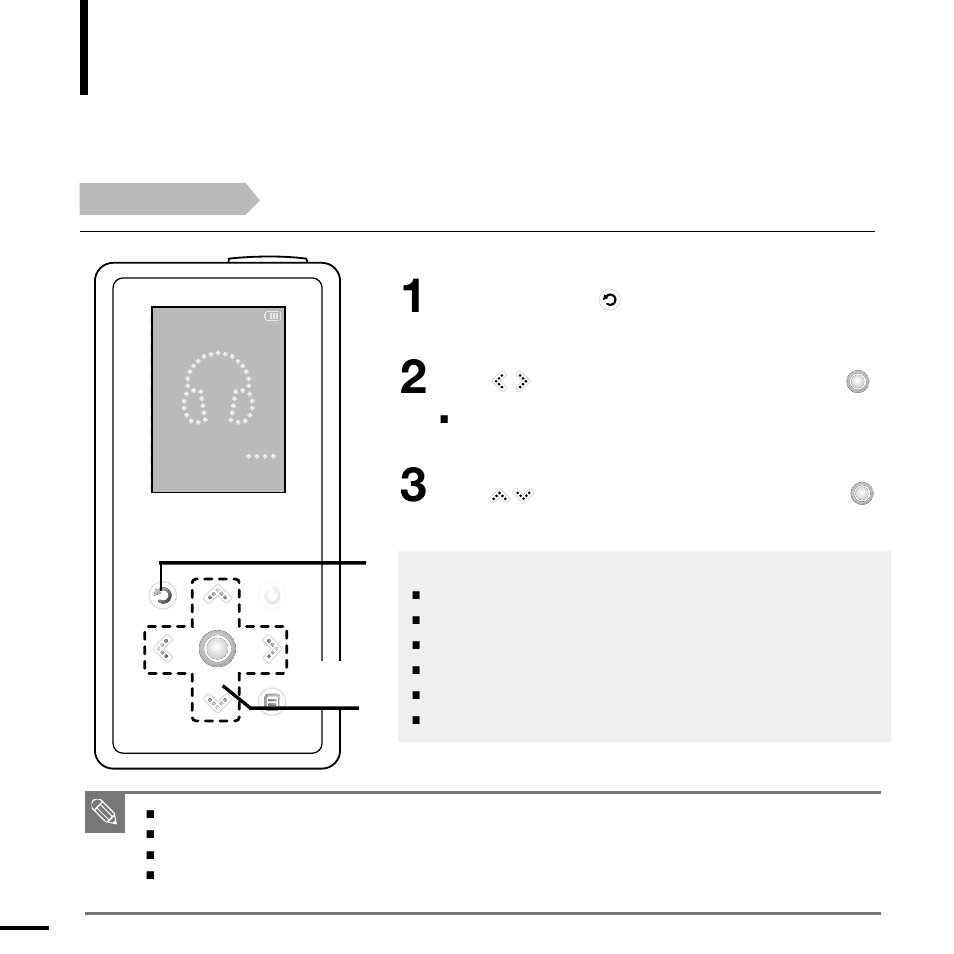 Chapter 3. multimedia function, Listening to music | Samsung YP-K5JZBY User Manual | Page 22 / 61