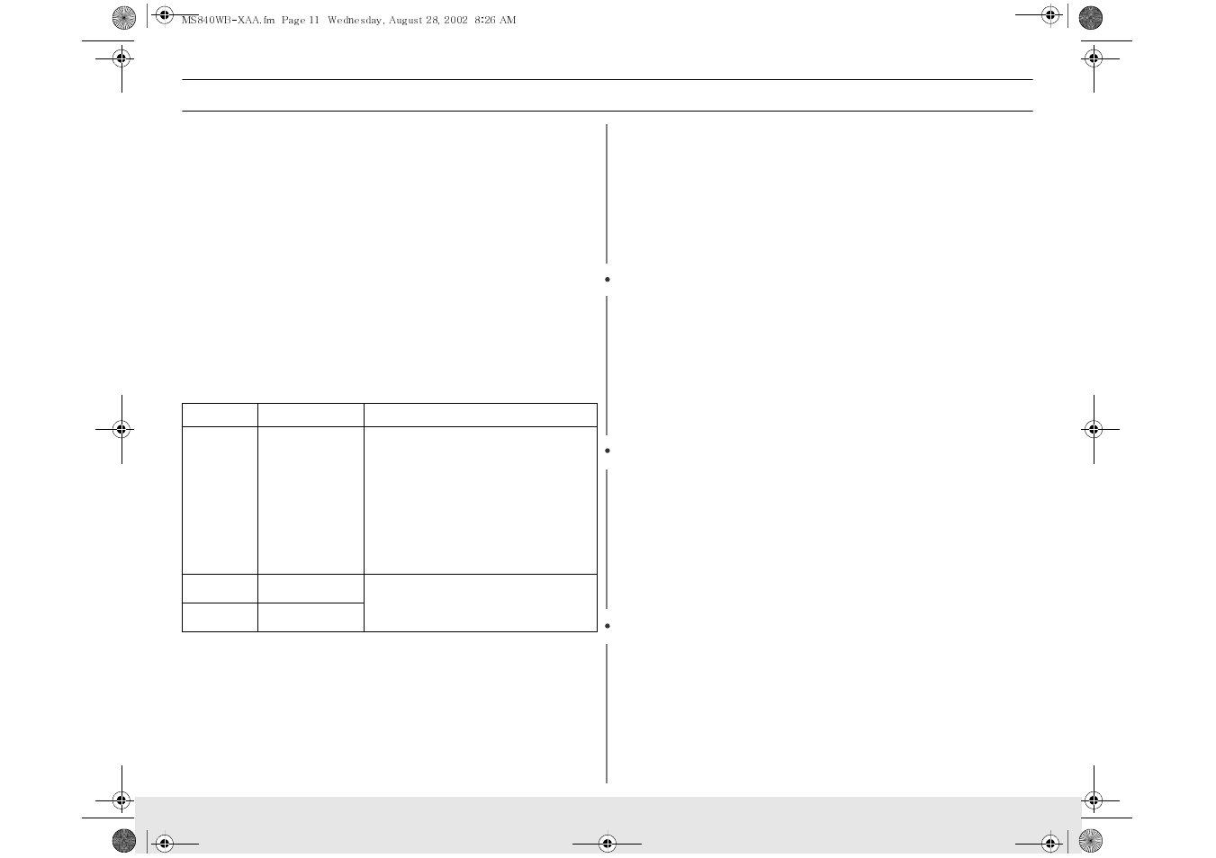 Operation, Defrosting automatically | Samsung MS840CB User Manual | Page 11 / 24