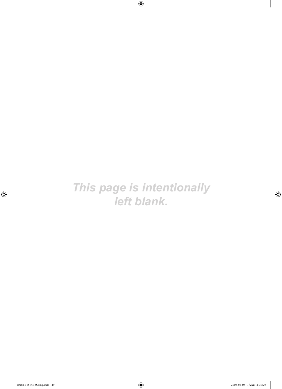 This page is intentionally left blank | Samsung Digimax 330 User Manual | Page 51 / 102