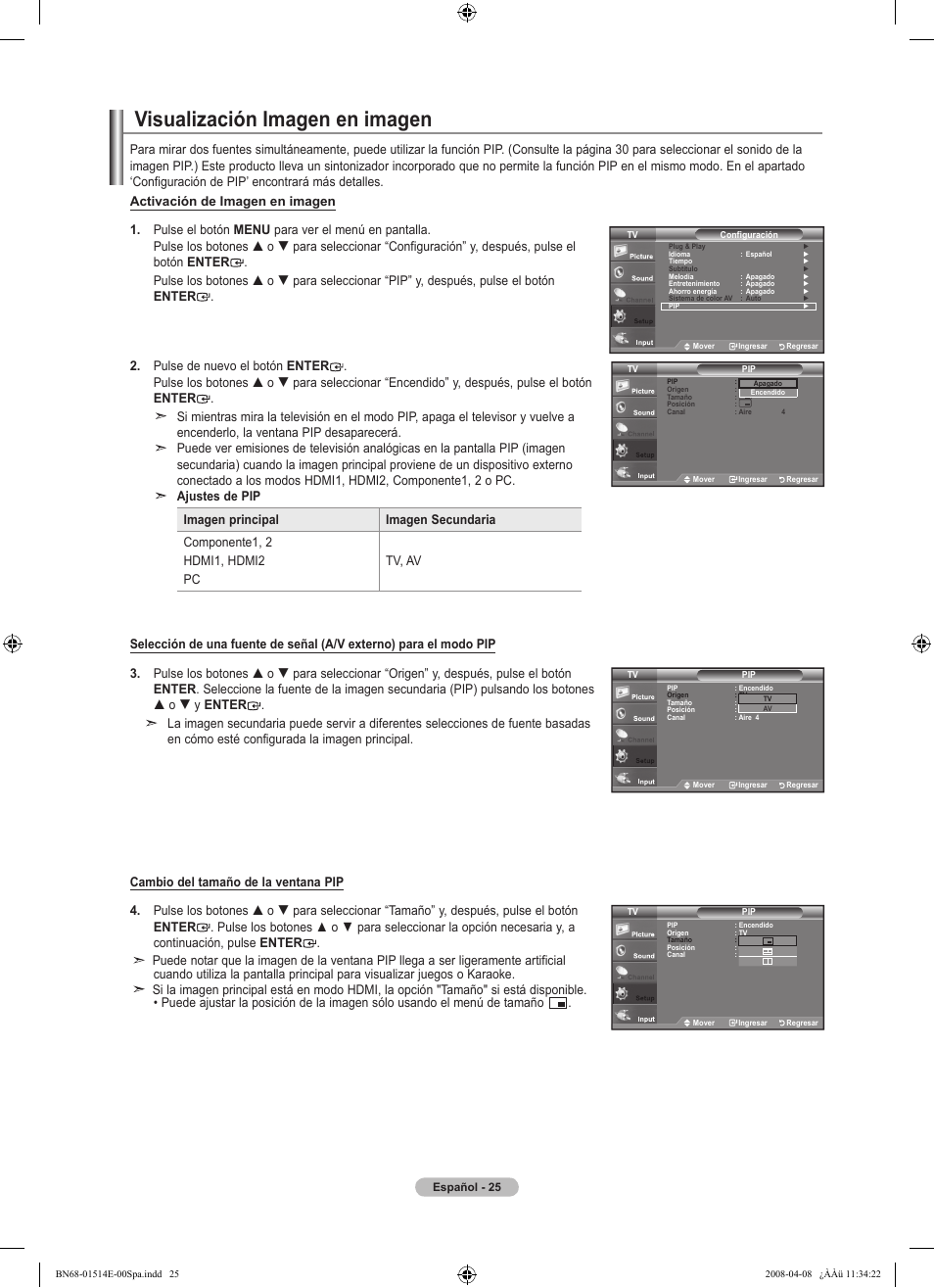 Visualización imagen en imagen | Samsung Digimax 330 User Manual | Page 77 / 102