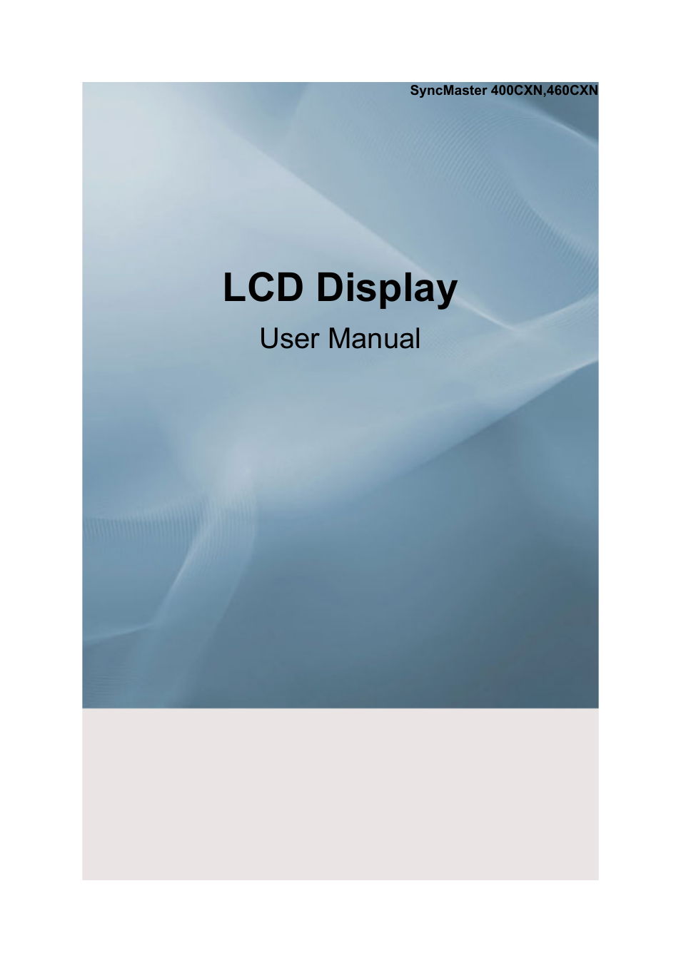 Samsung 400CXN User Manual | 132 pages