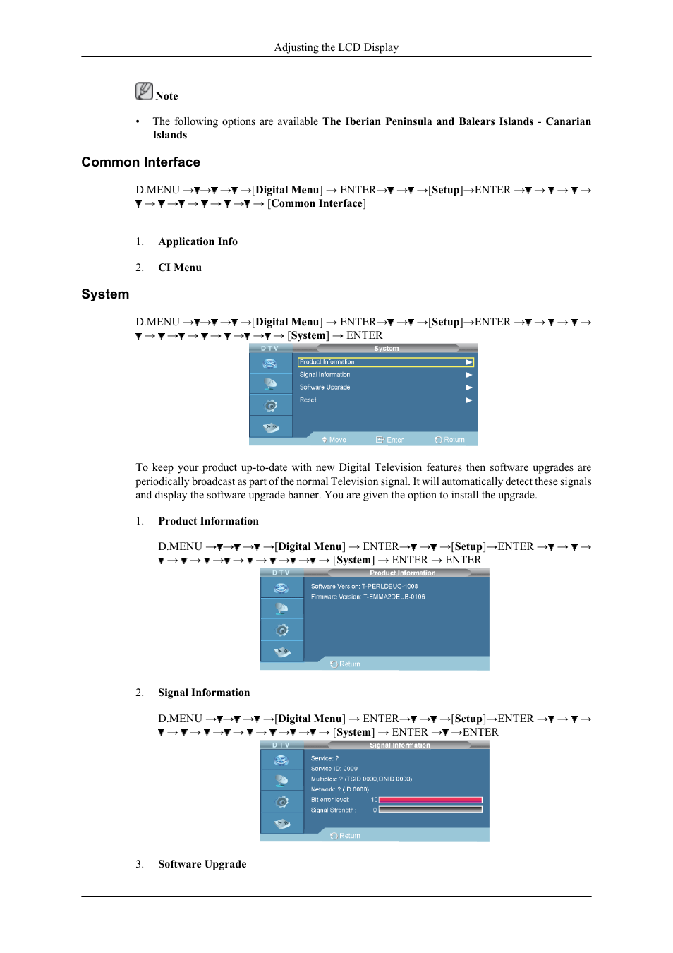 Common interface, System | Samsung 400CXN User Manual | Page 103 / 132