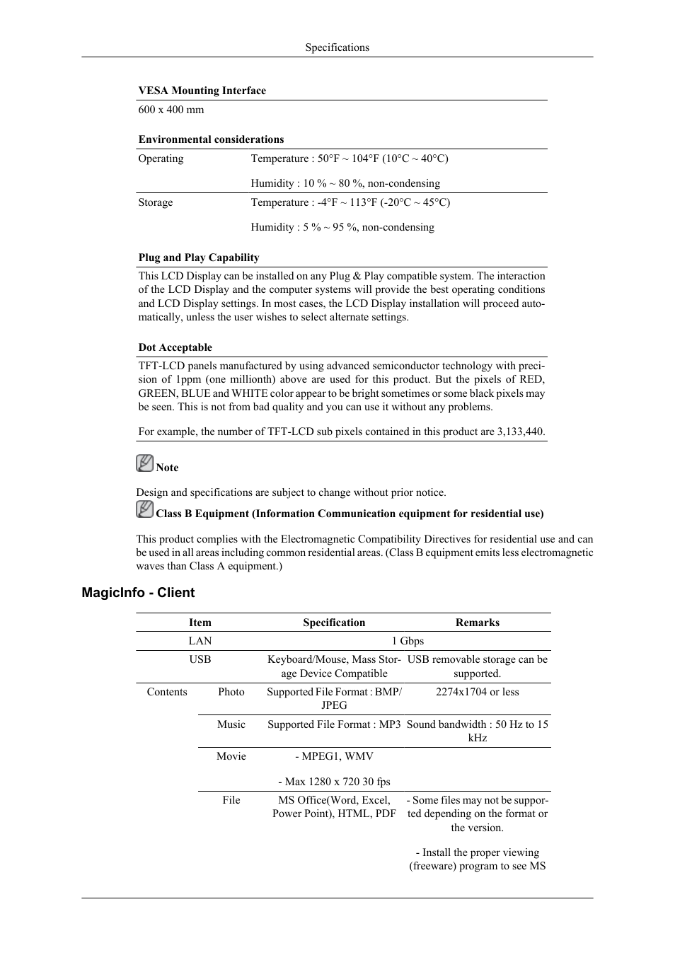 Magicinfo - client | Samsung 400CXN User Manual | Page 115 / 132