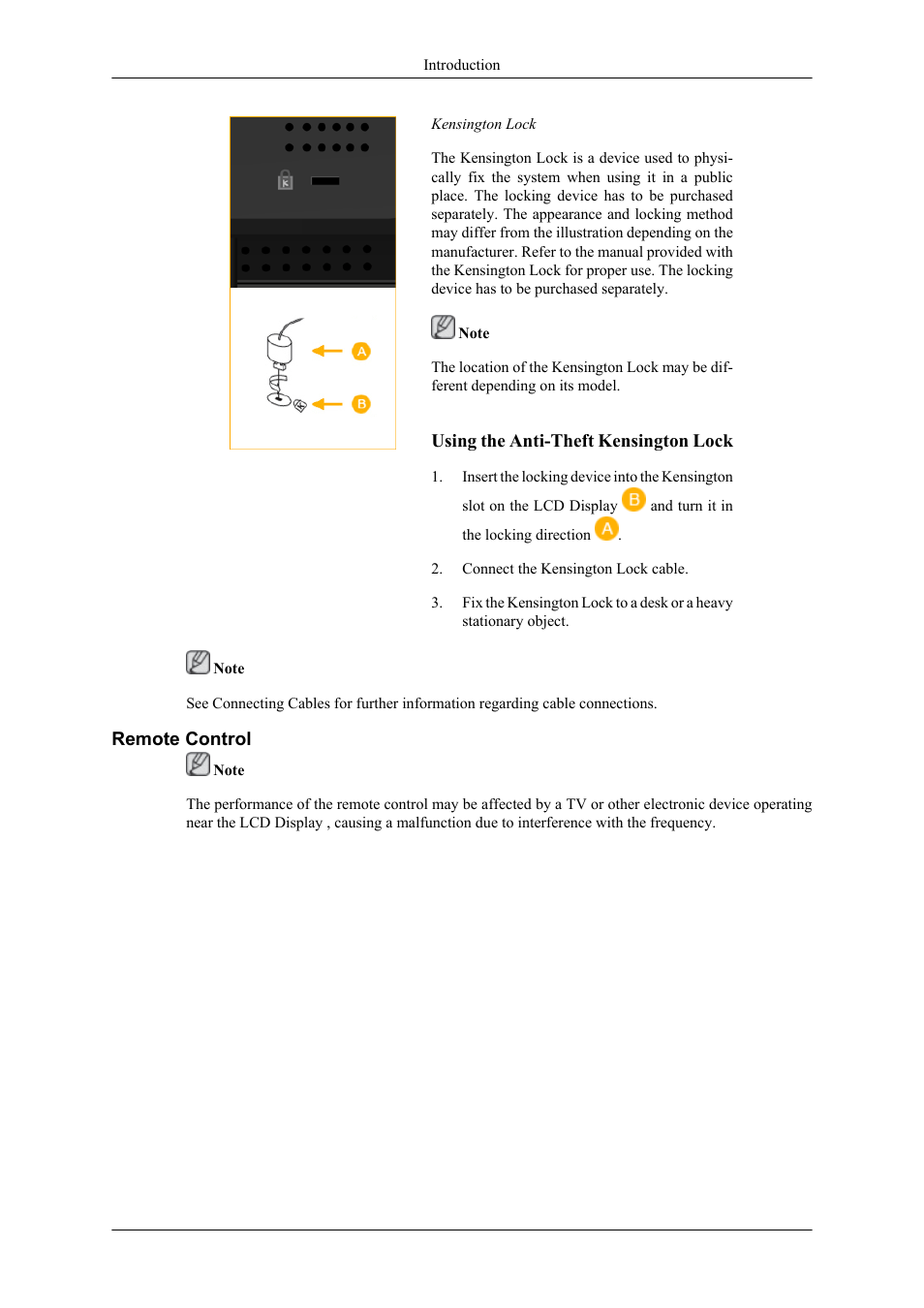 Remote control | Samsung 400CXN User Manual | Page 14 / 132