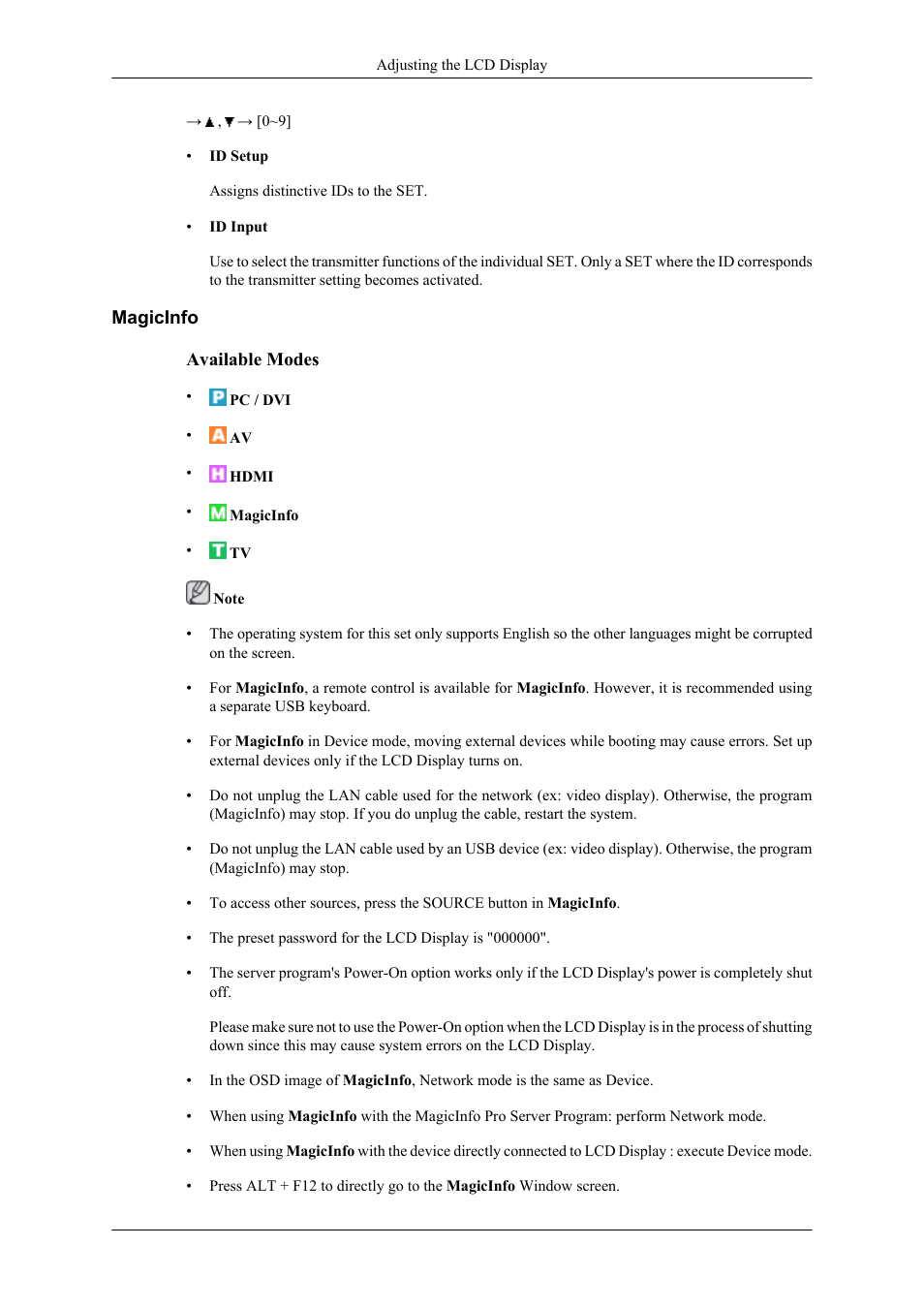 Magicinfo | Samsung 400CXN User Manual | Page 76 / 132