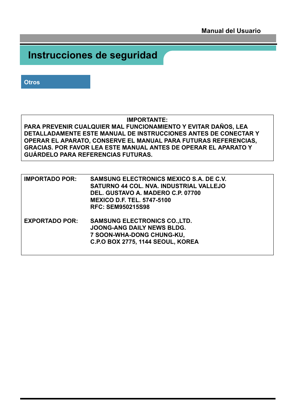 Instrucciones de seguridad | Samsung 170S User Manual | Page 11 / 71