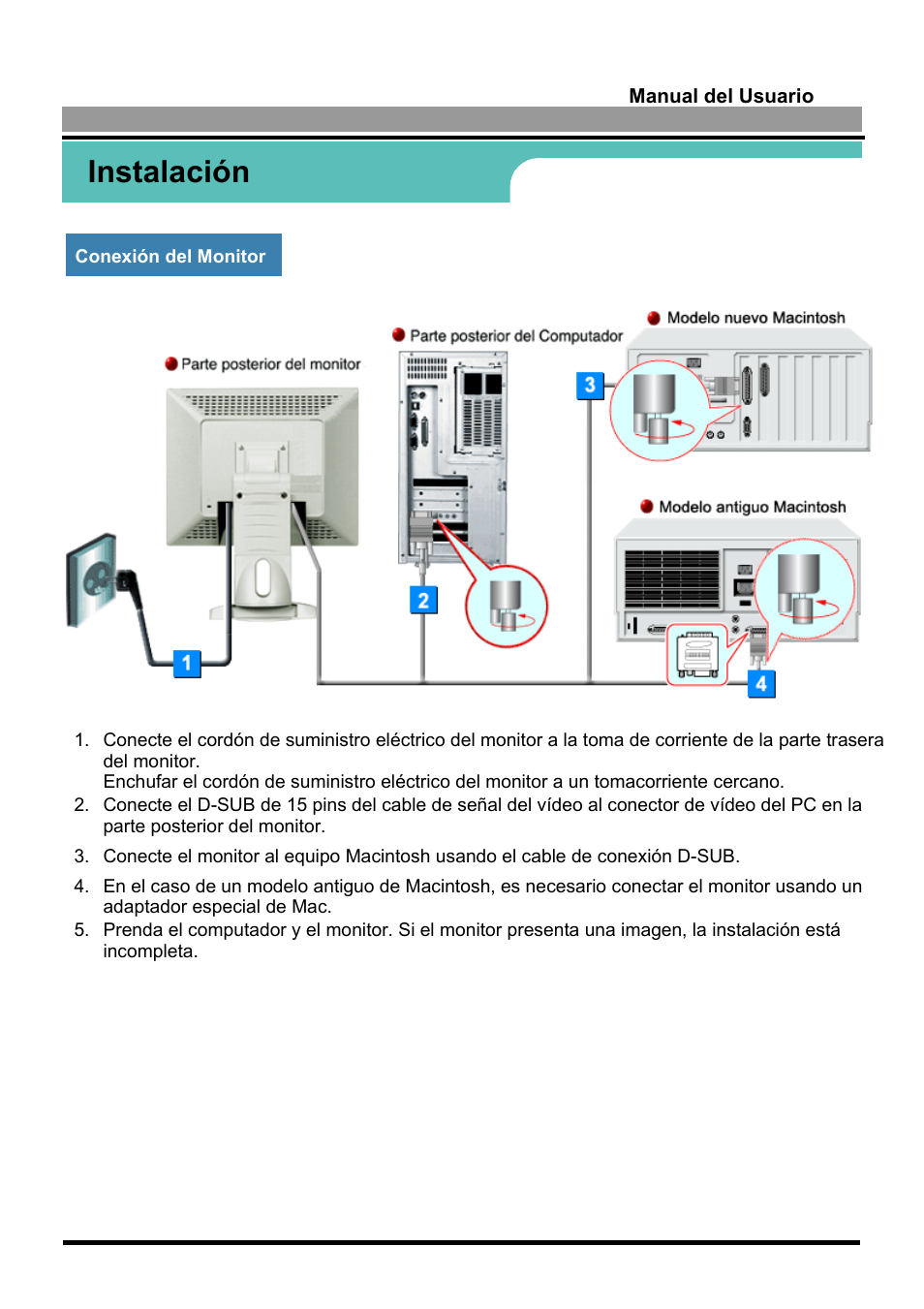 Instalación | Samsung 170S User Manual | Page 15 / 71