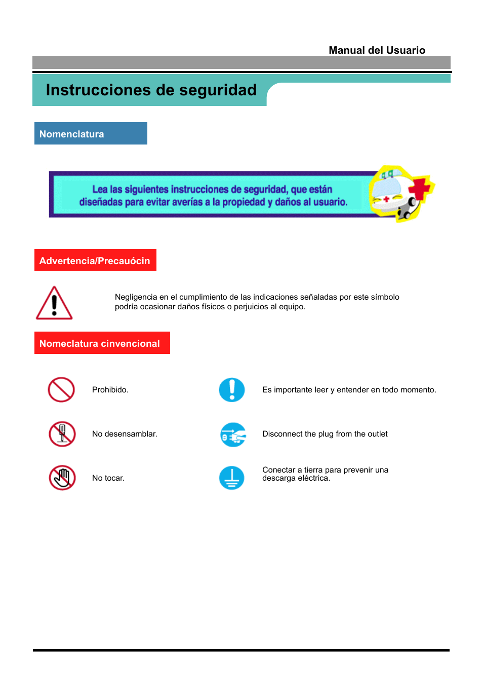 Instrucciones de seguridad | Samsung 170S User Manual | Page 3 / 71