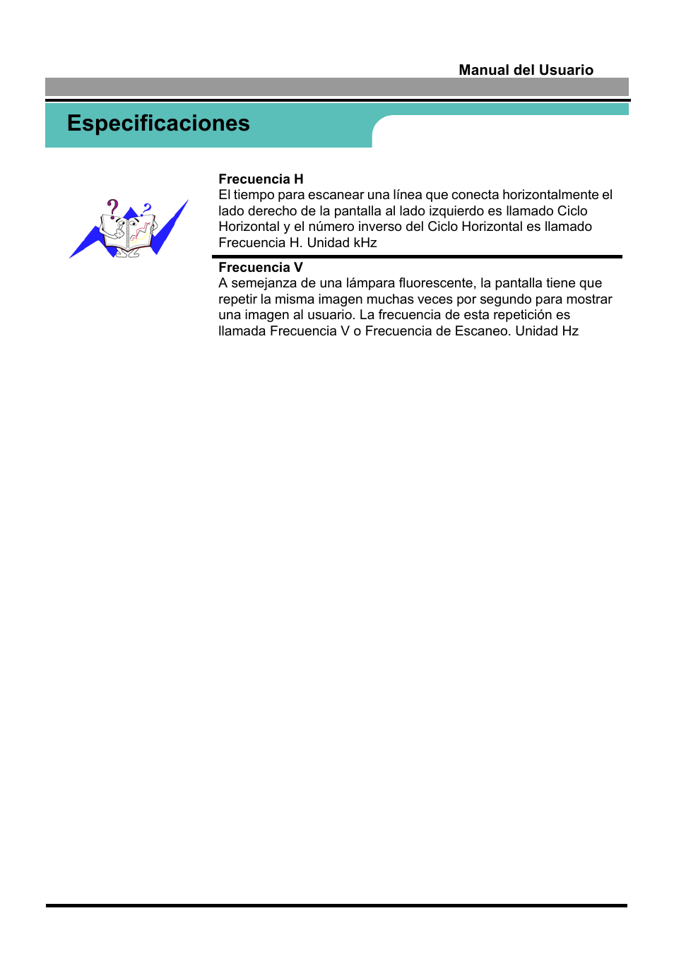 Especificaciones | Samsung 170S User Manual | Page 59 / 71