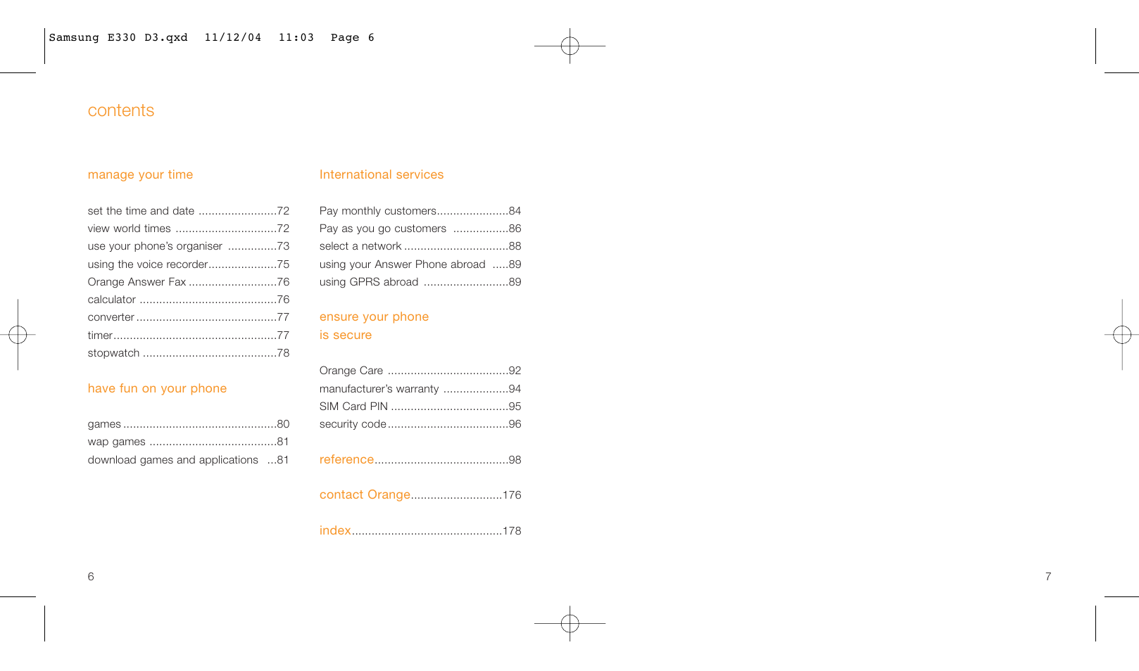 Samsung E330 User Manual | Page 4 / 93