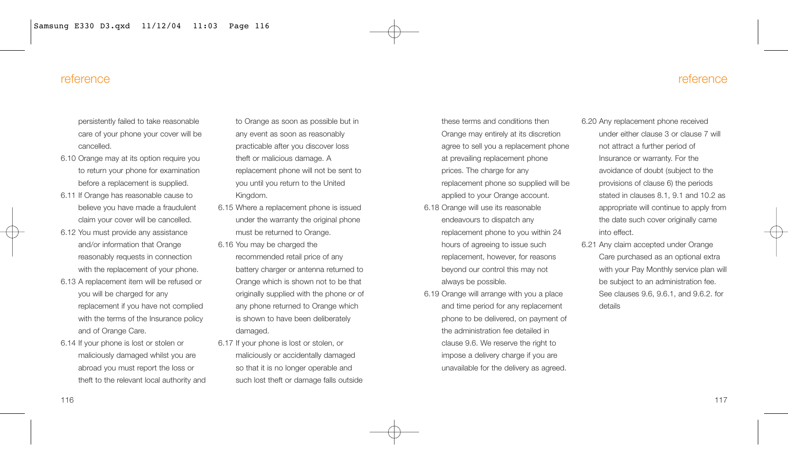 Reference | Samsung E330 User Manual | Page 59 / 93