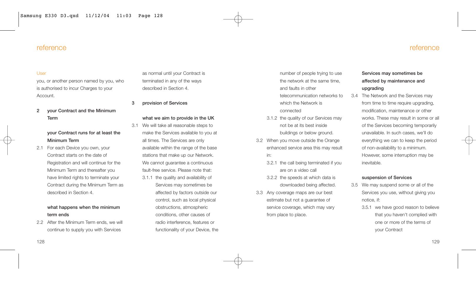 Reference | Samsung E330 User Manual | Page 65 / 93