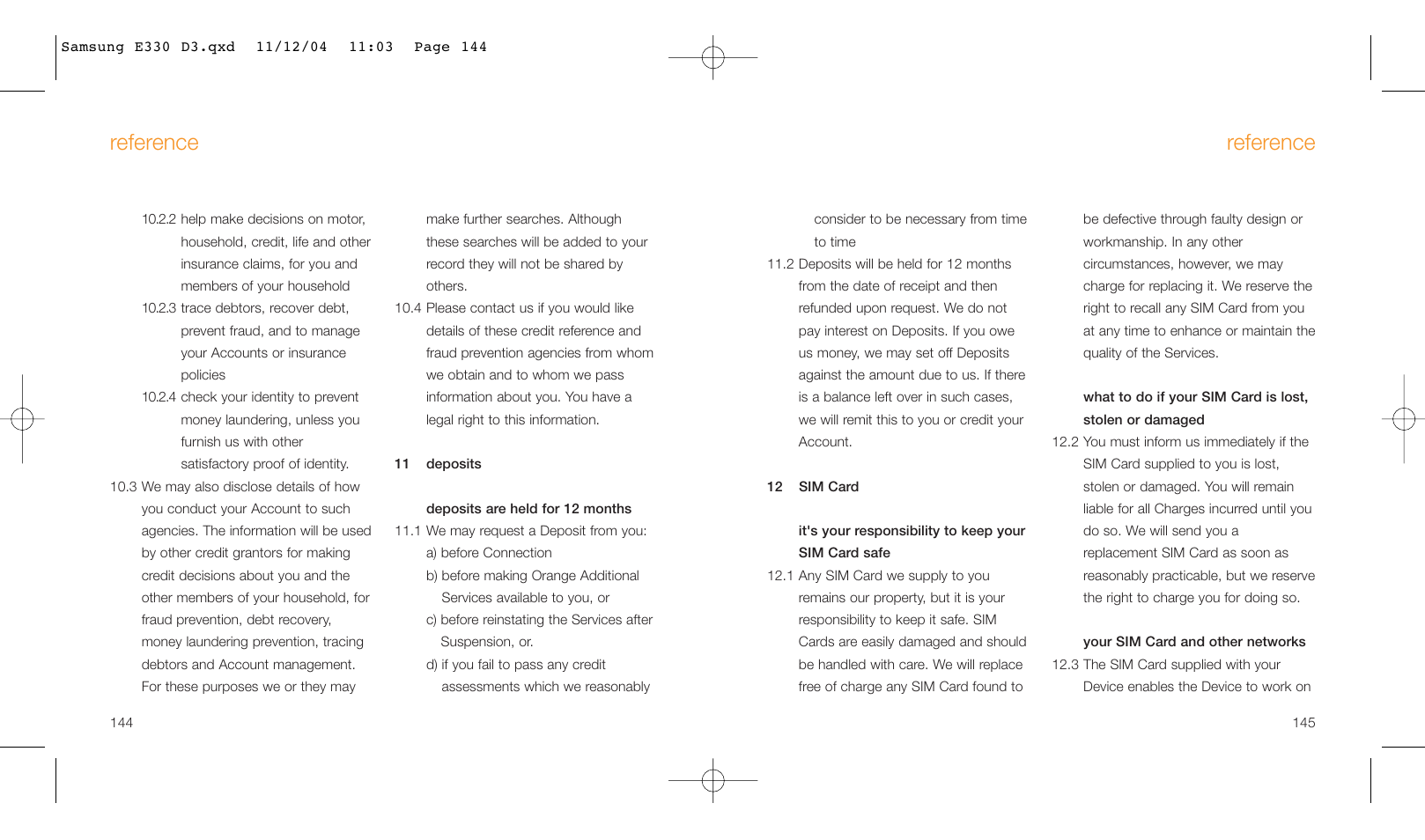 Reference | Samsung E330 User Manual | Page 73 / 93