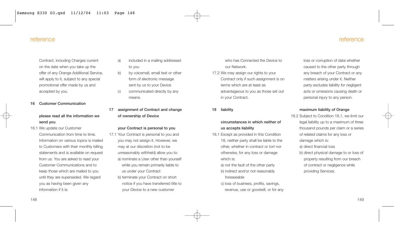 Reference | Samsung E330 User Manual | Page 75 / 93