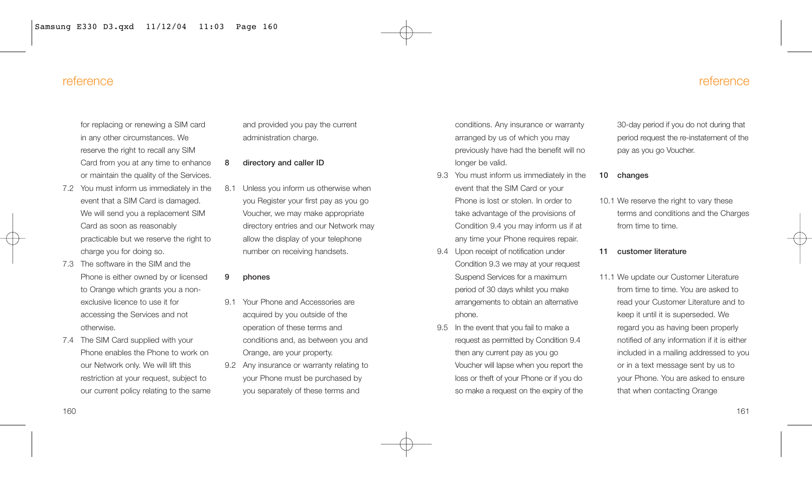 Reference | Samsung E330 User Manual | Page 81 / 93