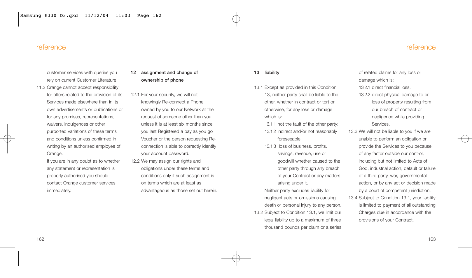 Reference | Samsung E330 User Manual | Page 82 / 93