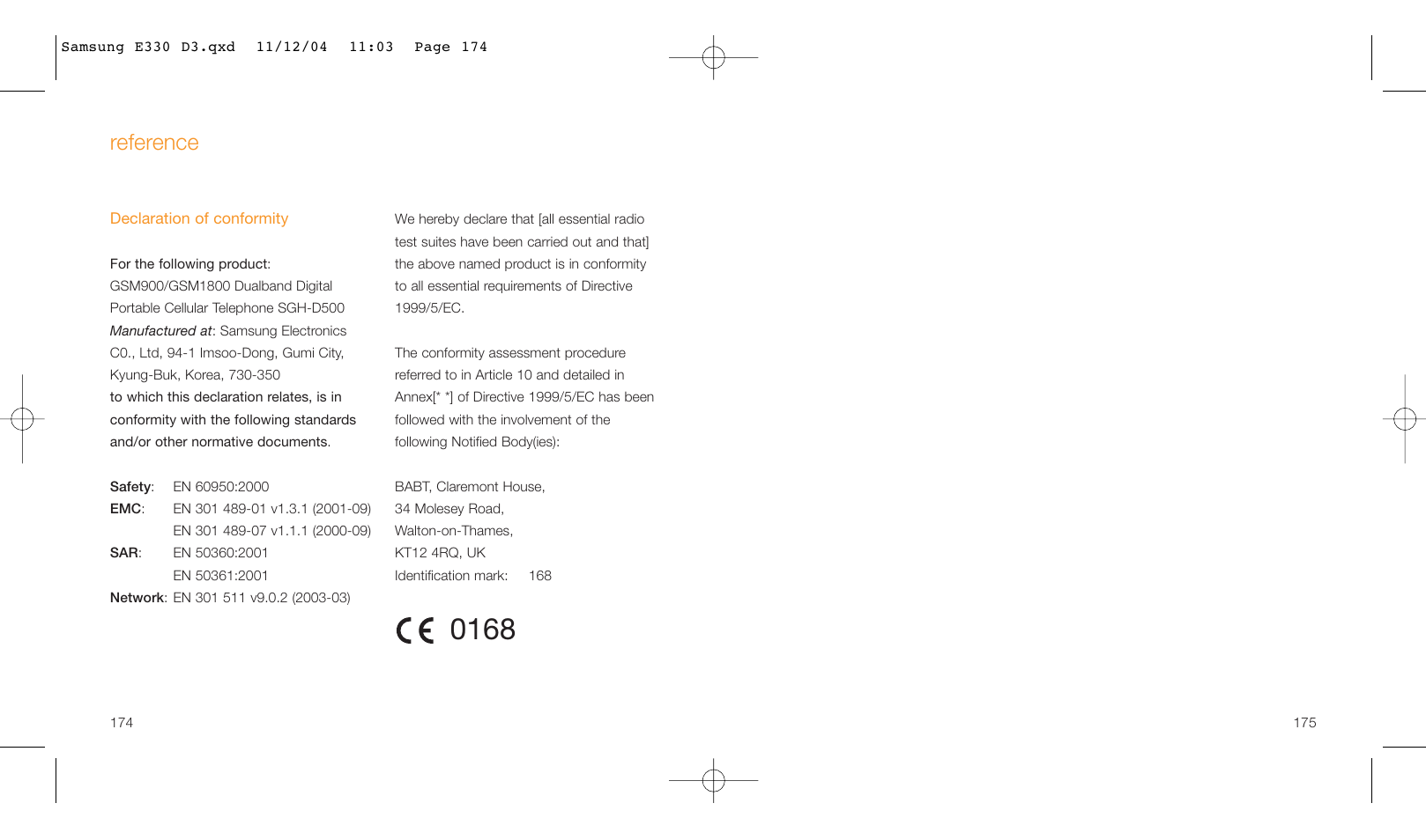 Reference | Samsung E330 User Manual | Page 88 / 93