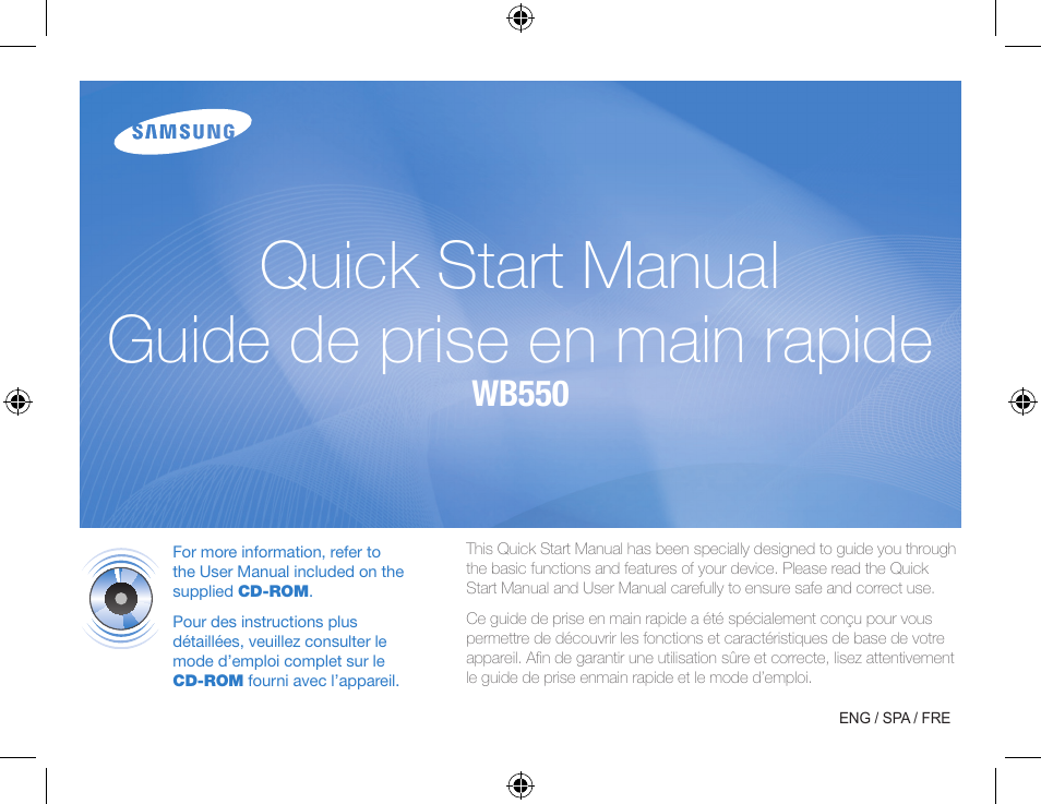 Samsung WB550 User Manual | 34 pages