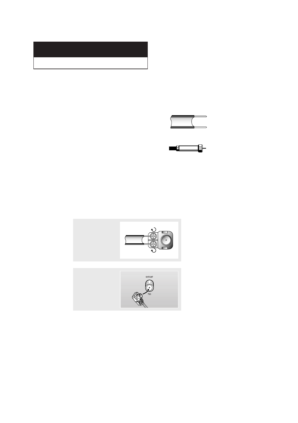 Connecting vhf and uhf antennas | Samsung CL-29A5P User Manual | Page 13 / 57