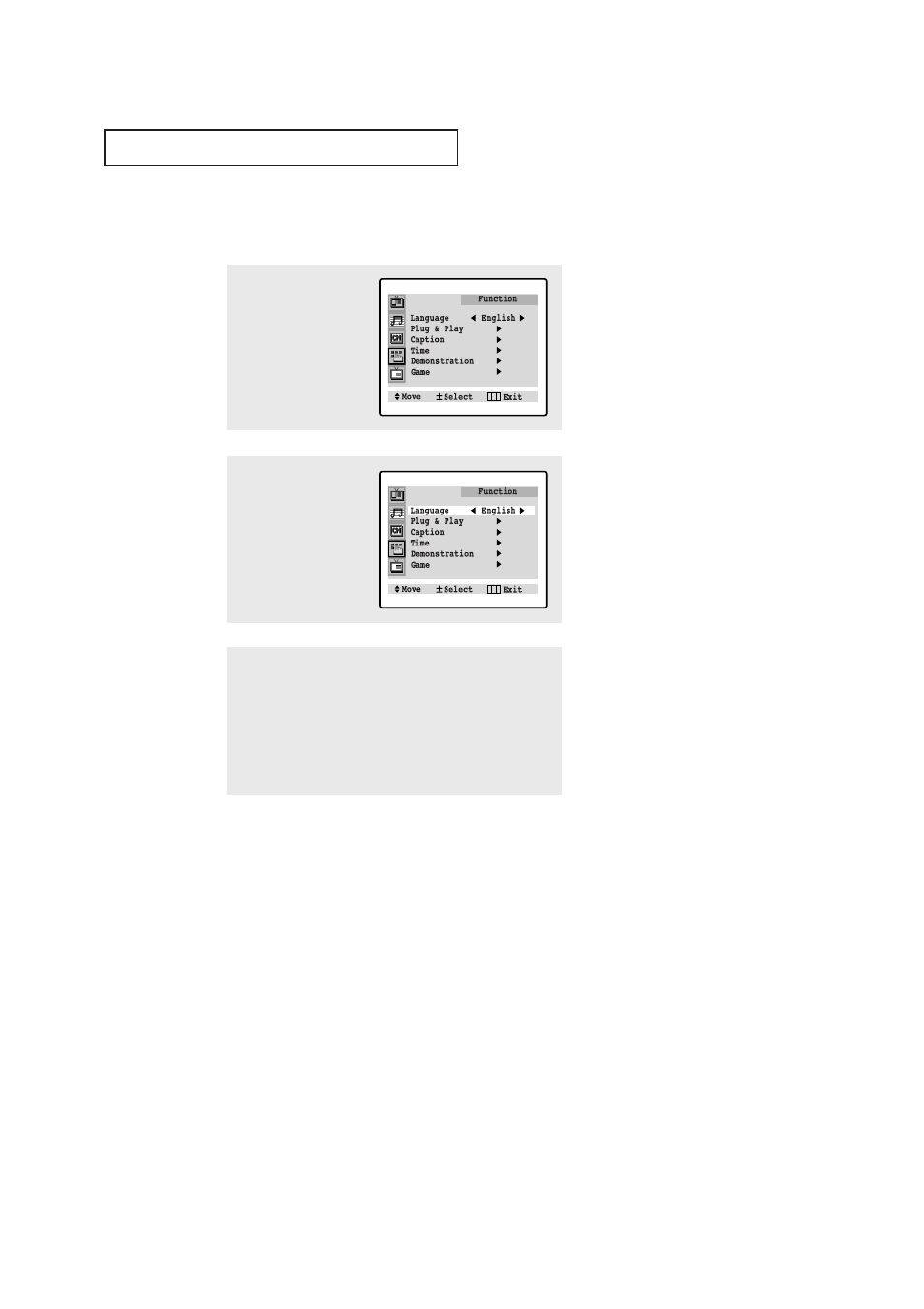 Selecting a menu language | Samsung CL-29A5P User Manual | Page 25 / 57