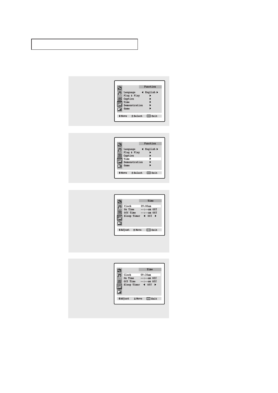 Setting the clock | Samsung CL-29A5P User Manual | Page 31 / 57