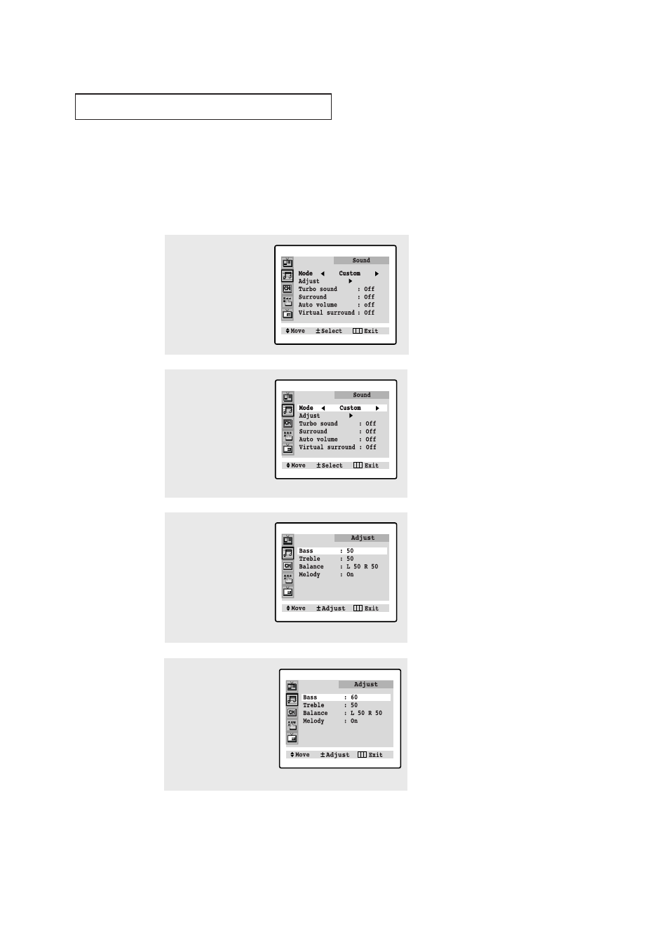 Customizing the sound | Samsung CL-29A5P User Manual | Page 34 / 57