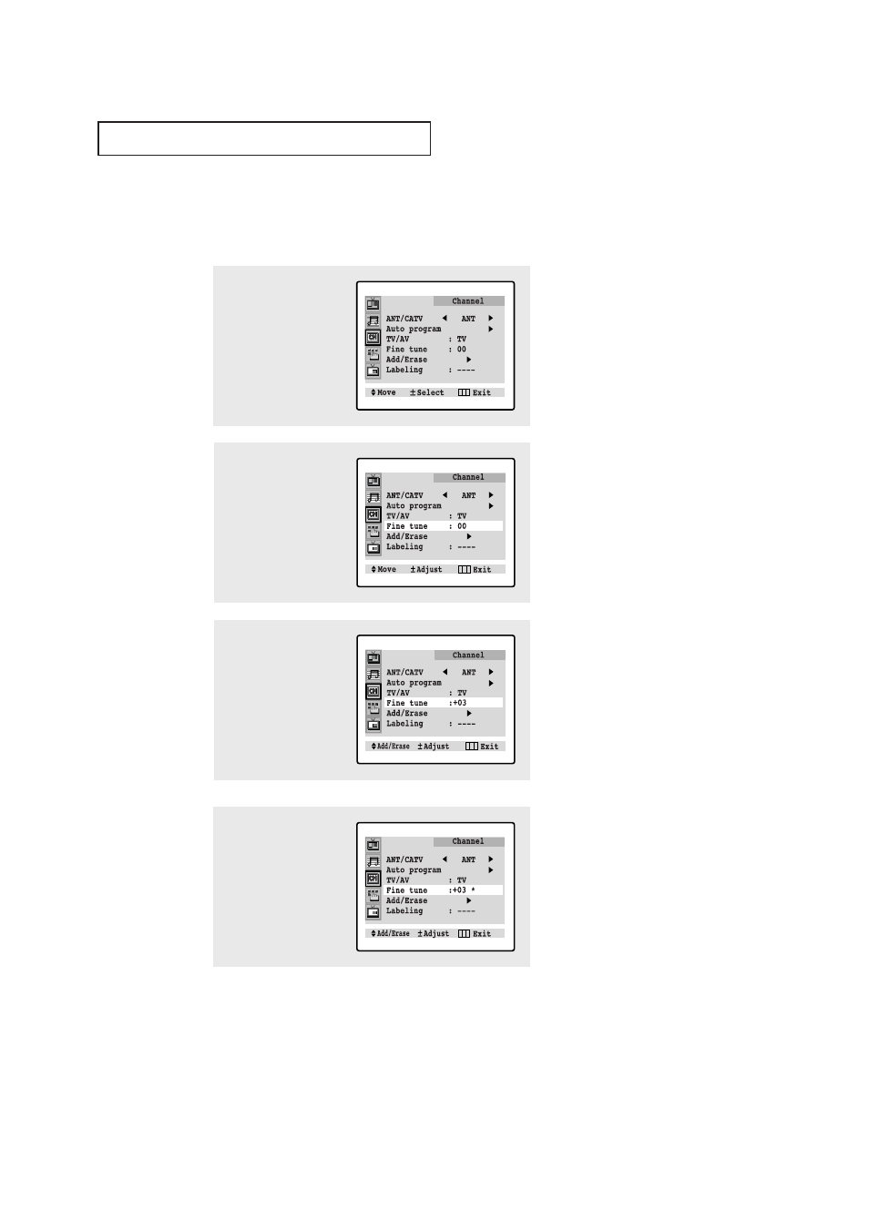 Fine tuning channels | Samsung CL-29A5P User Manual | Page 41 / 57