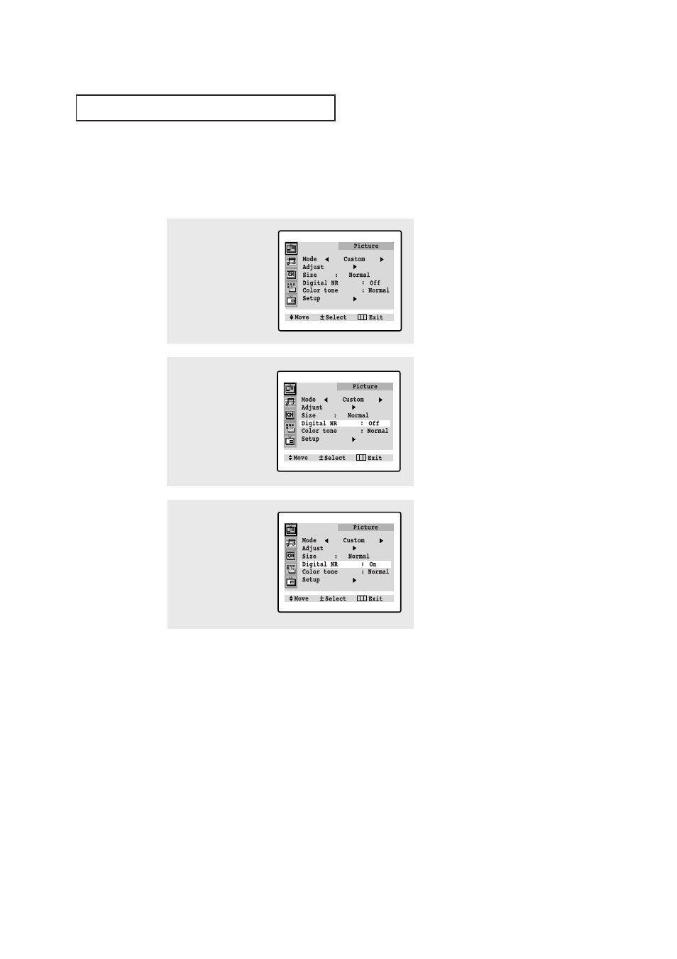 Digital noise reduction | Samsung CL-29A5P User Manual | Page 42 / 57