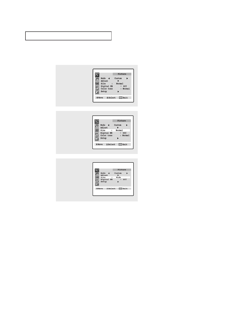Changing the screen size | Samsung CL-29A5P User Manual | Page 45 / 57