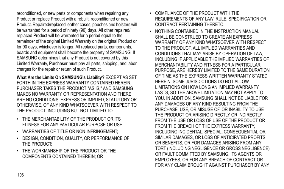 Samsung Focus i917R User Manual | Page 112 / 118