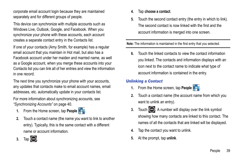 Samsung Focus i917R User Manual | Page 45 / 118