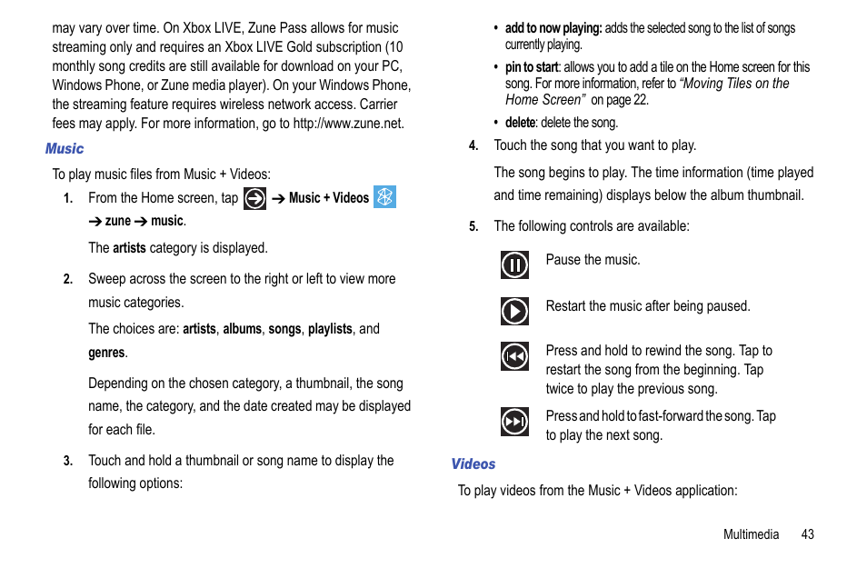 Samsung Focus i917R User Manual | Page 49 / 118