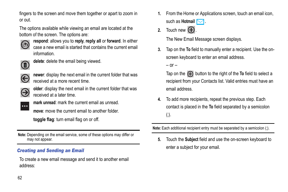 Samsung Focus i917R User Manual | Page 68 / 118