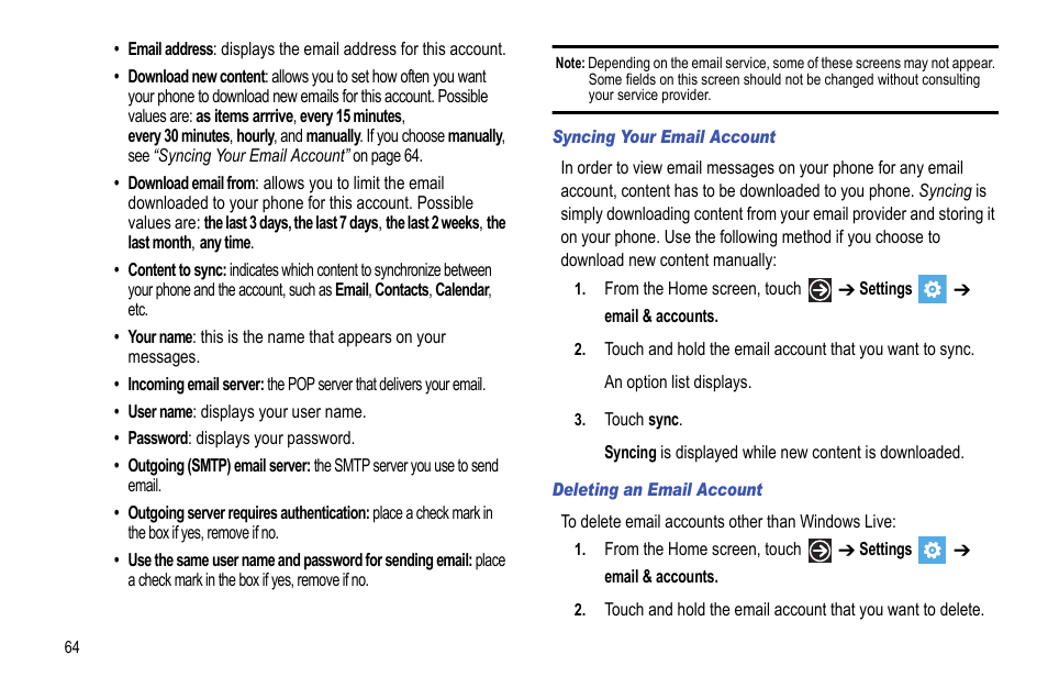 Samsung Focus i917R User Manual | Page 70 / 118